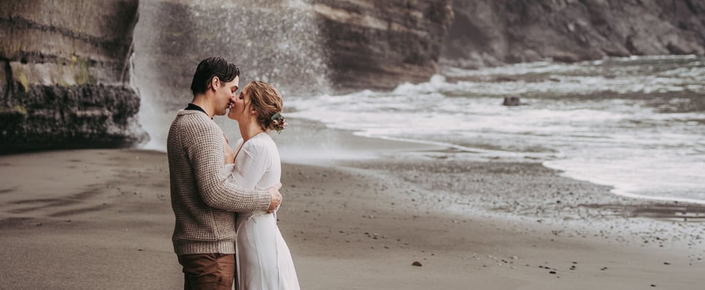 Adventurous Waterfall Elopement at Mystic Beach
