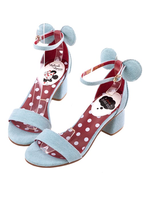 Minnie Mouse Heels in Denim ($48)