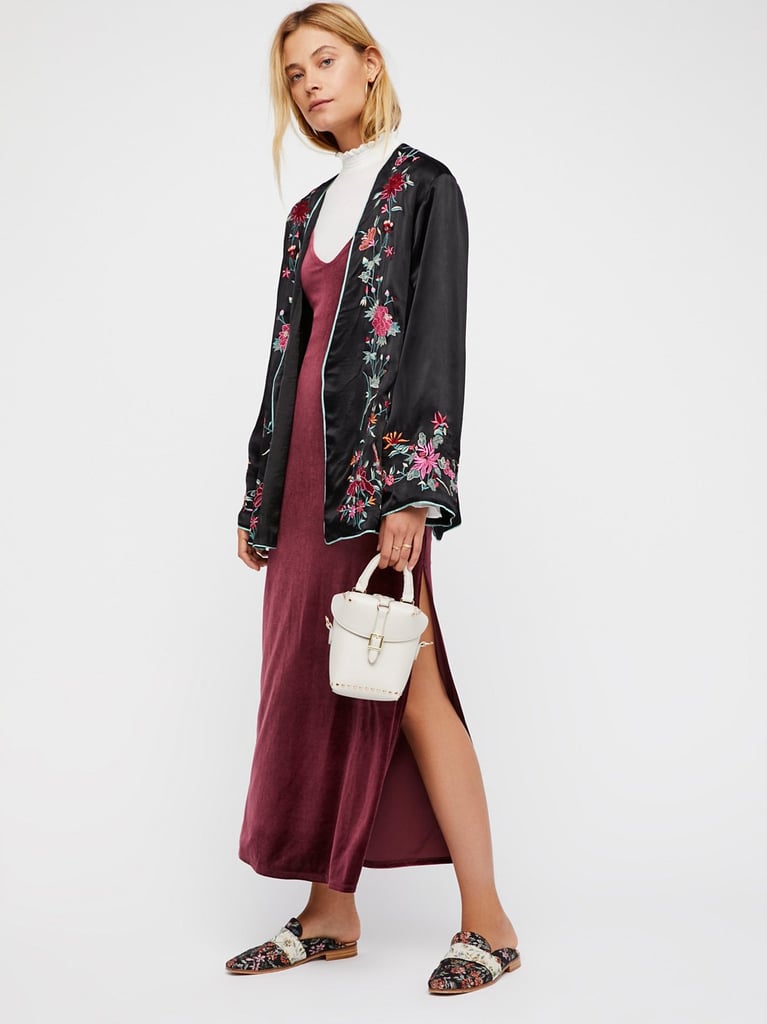 Layered outfits are more popular than ever, and the Intimately Meow Meow Velvet Maxi Slip ($98) looks just as great over your favorite tee or turtleneck as it does on its own.