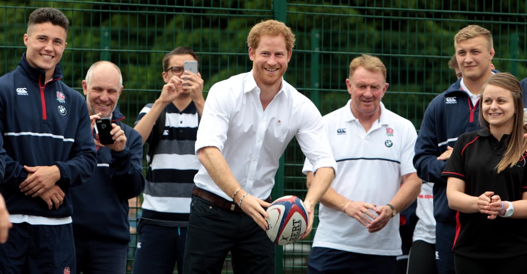 Prince Harry Visits RFU Community Rugby Programme June 2016