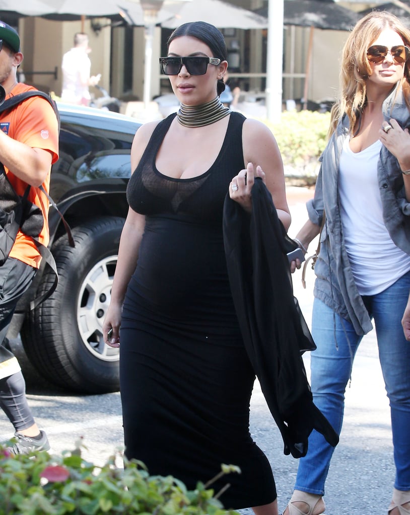 Kim Kardashian's Baby Bump in LA August 2015 | Pictures