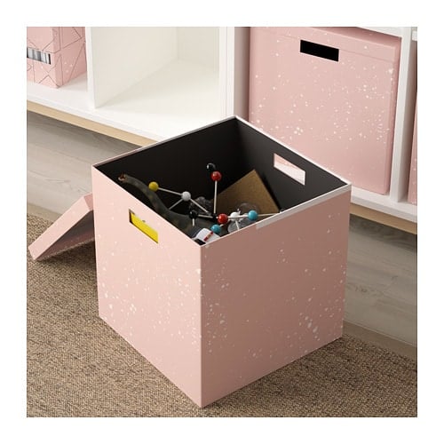 Pink Storage Box With Lid