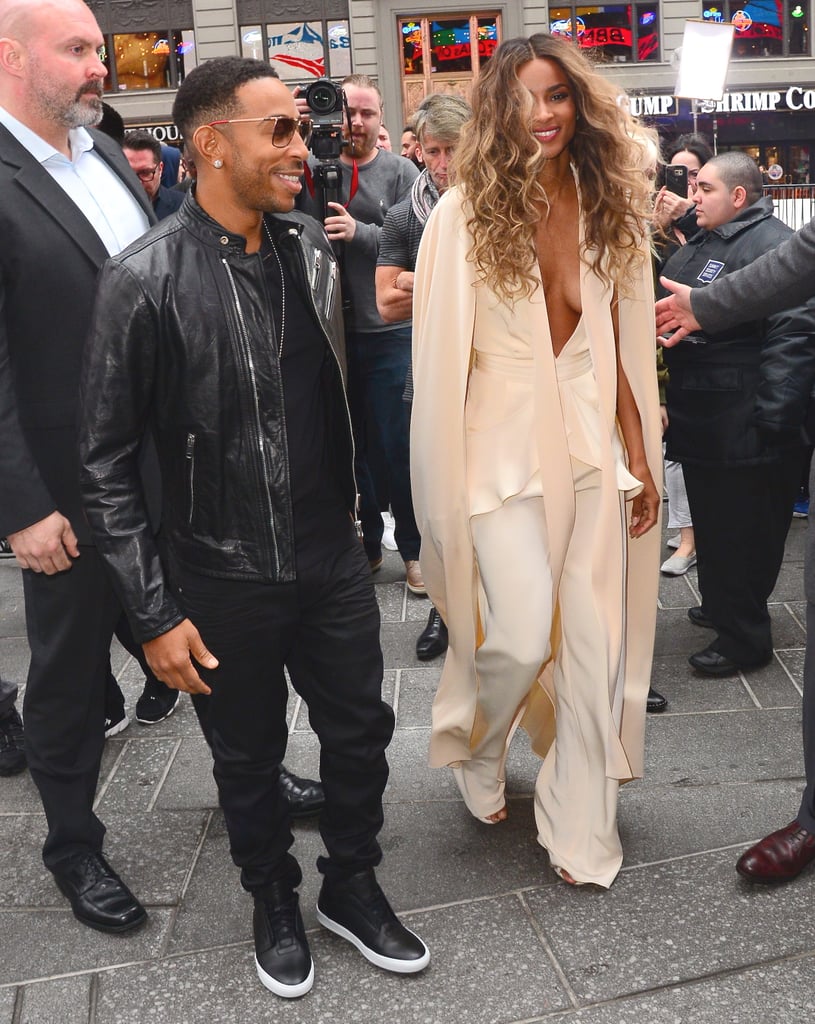 Ciara Showing Engagement Ring in NYC April 2016