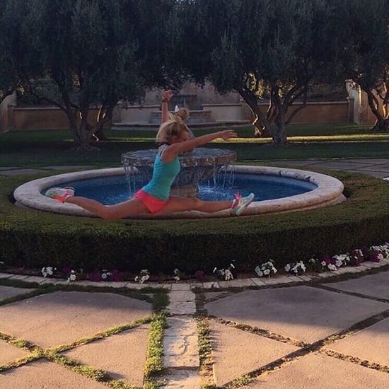 Britney Spears Doing Leaping Split