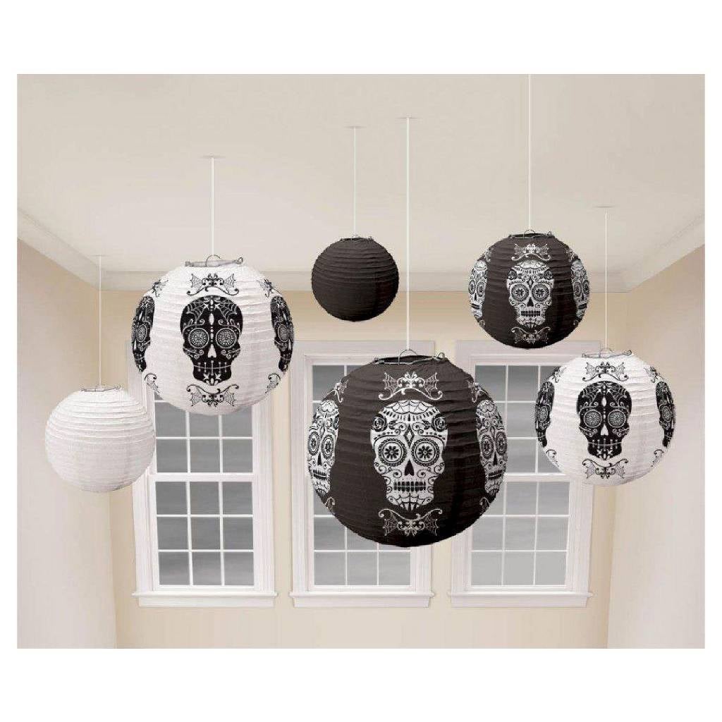 Black & Bone Paper Lanterns