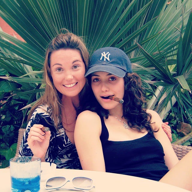 Emmy Rossum showed off her chill side with a cigar.
Source: Instagram user emmyrossum