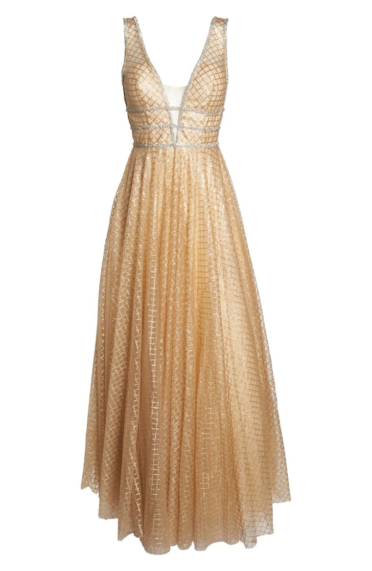 illusion sequin gown mac duggal