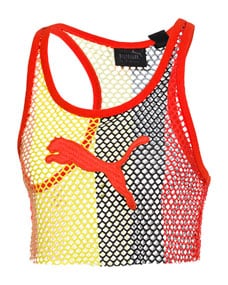 Fenty Puma by Rihanna Basketball-Mesh Cropped Tank Top
