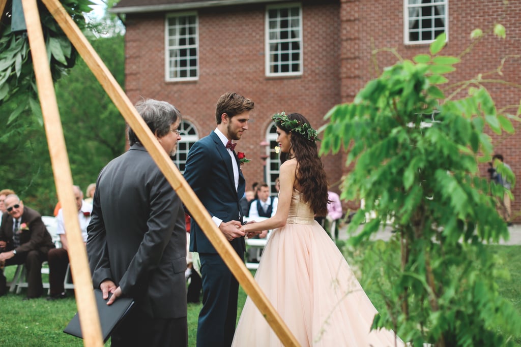Woodsy Pink Bohemian Wedding