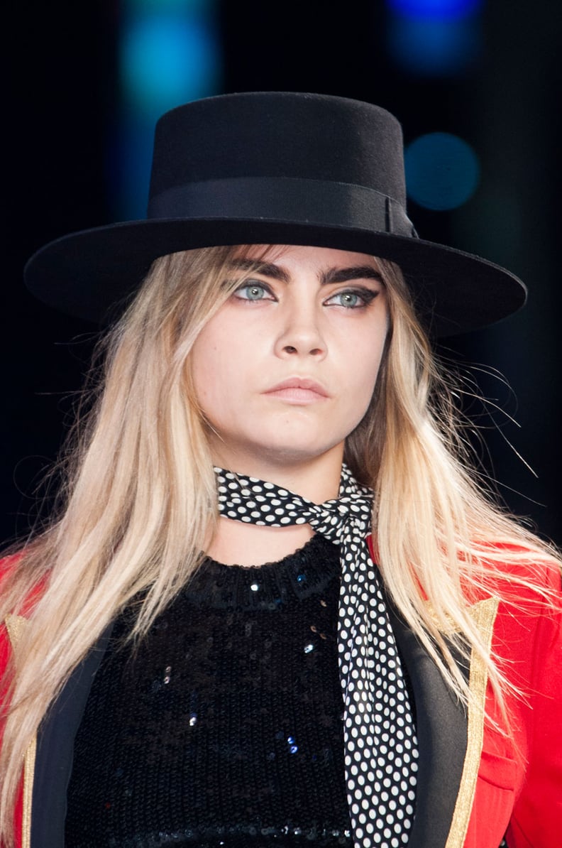 Cara Delevingne at Saint Laurent Spring 2015