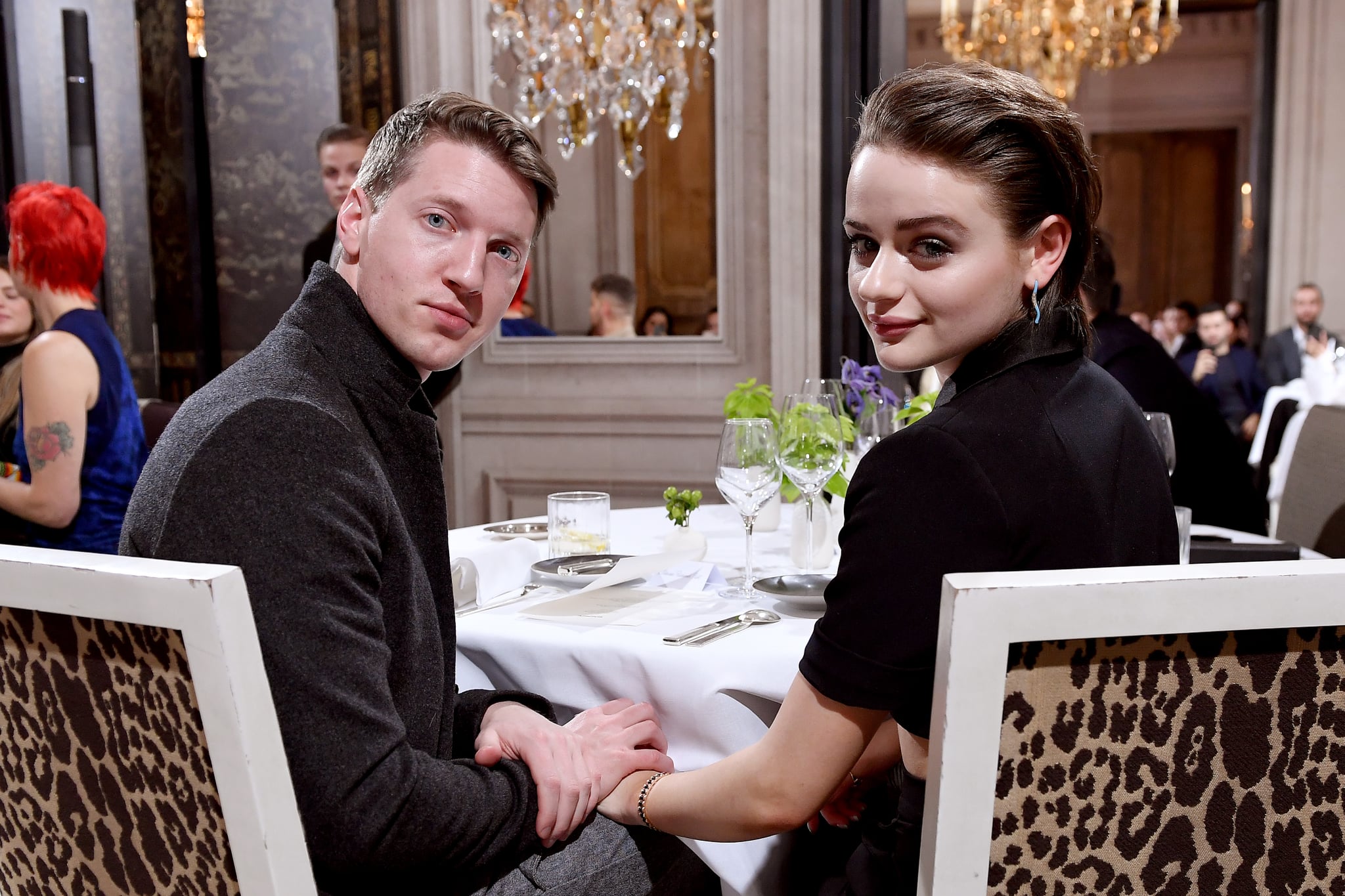 PARIS, FRANCE - FEBRUARY 29: Steven Piet and Joey King attend the Monot show as part of the Paris Fashion Week Womenswear Fall/Winter 2020/2021 on February 29, 2020 in Paris, France. (Photo by Jacopo Raule/Getty Images)