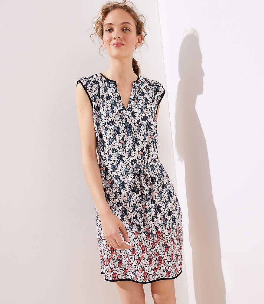 Loft Garden Split Neck Pocket Dress