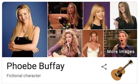 Phoebe Buffay Friends Google Easter Egg