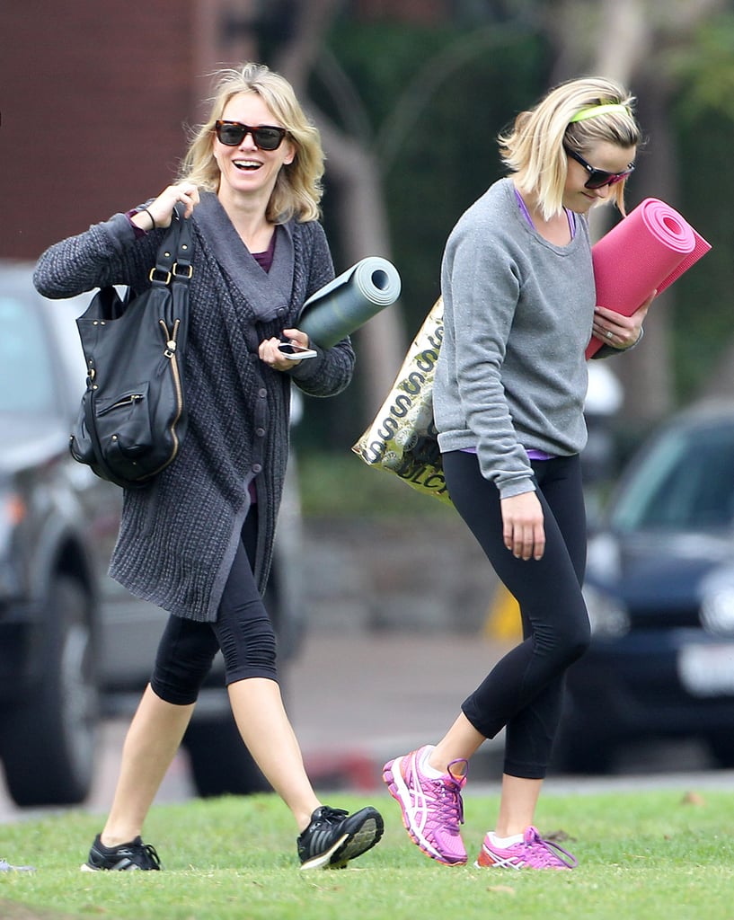 Reese Witherspoon and Naomi Watts at Yoga