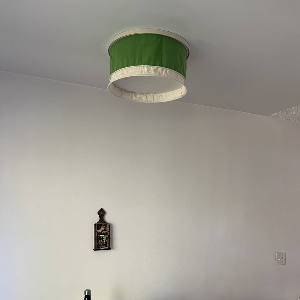 This Ceiling Lamp Shade Is the Renter-Friendly Solution to 
