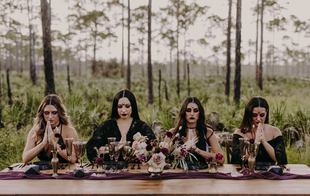Witch-Inspired Halloween Wedding Shoot​