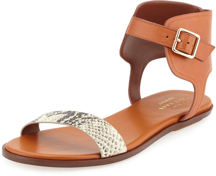Cole Haan Barra Leather Ankle-Strap Sandal ($150) | Should I Wear Flip ...