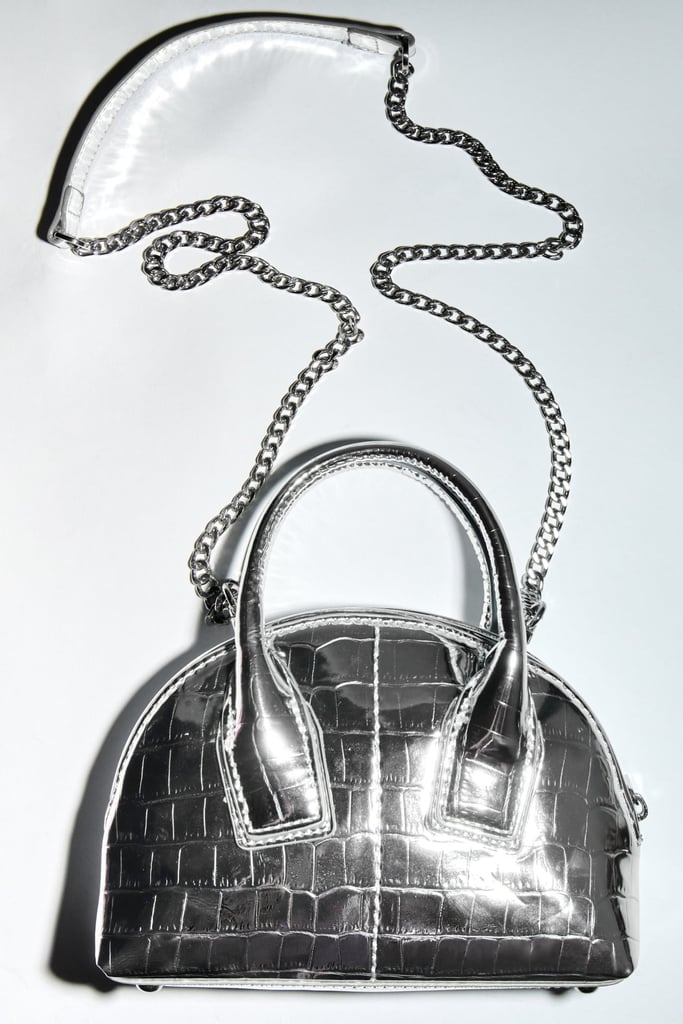 An Edgy Accent: Zara Metallic Mini Bag