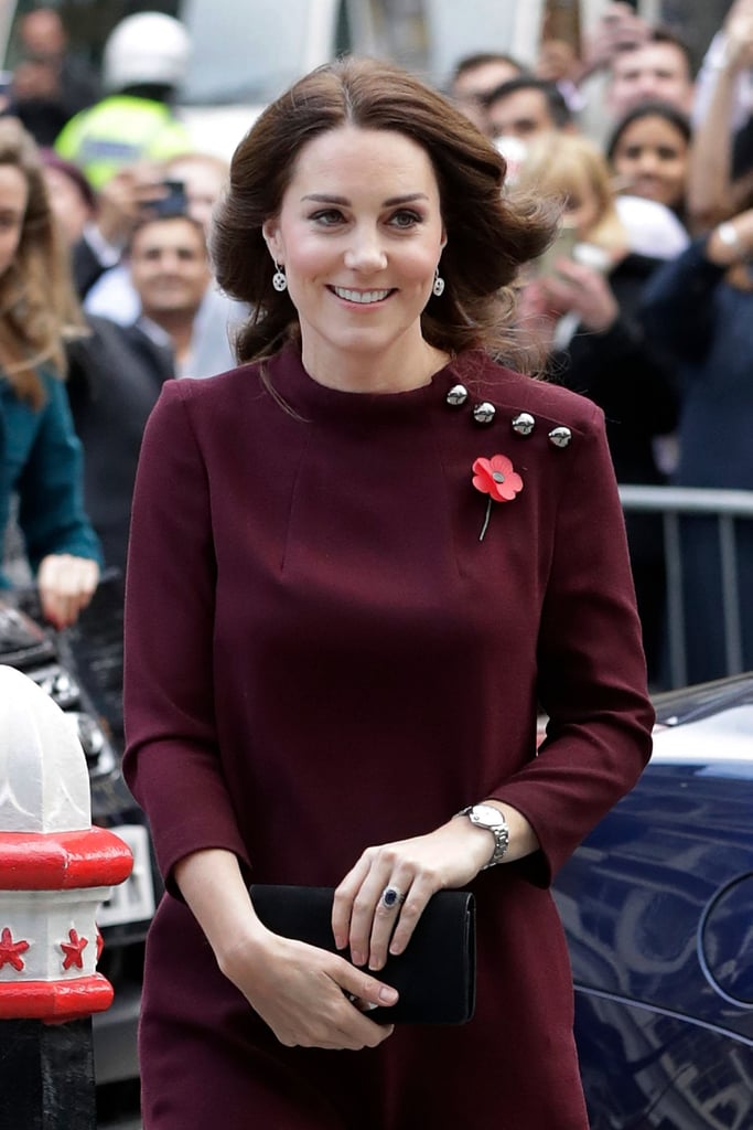 Meghan Markle's Burgundy Dress November 2018