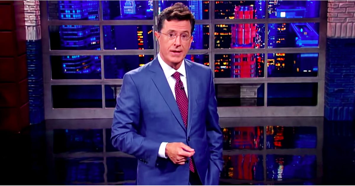 The Late Show With Stephen Colbert First Monologue Video POPSUGAR