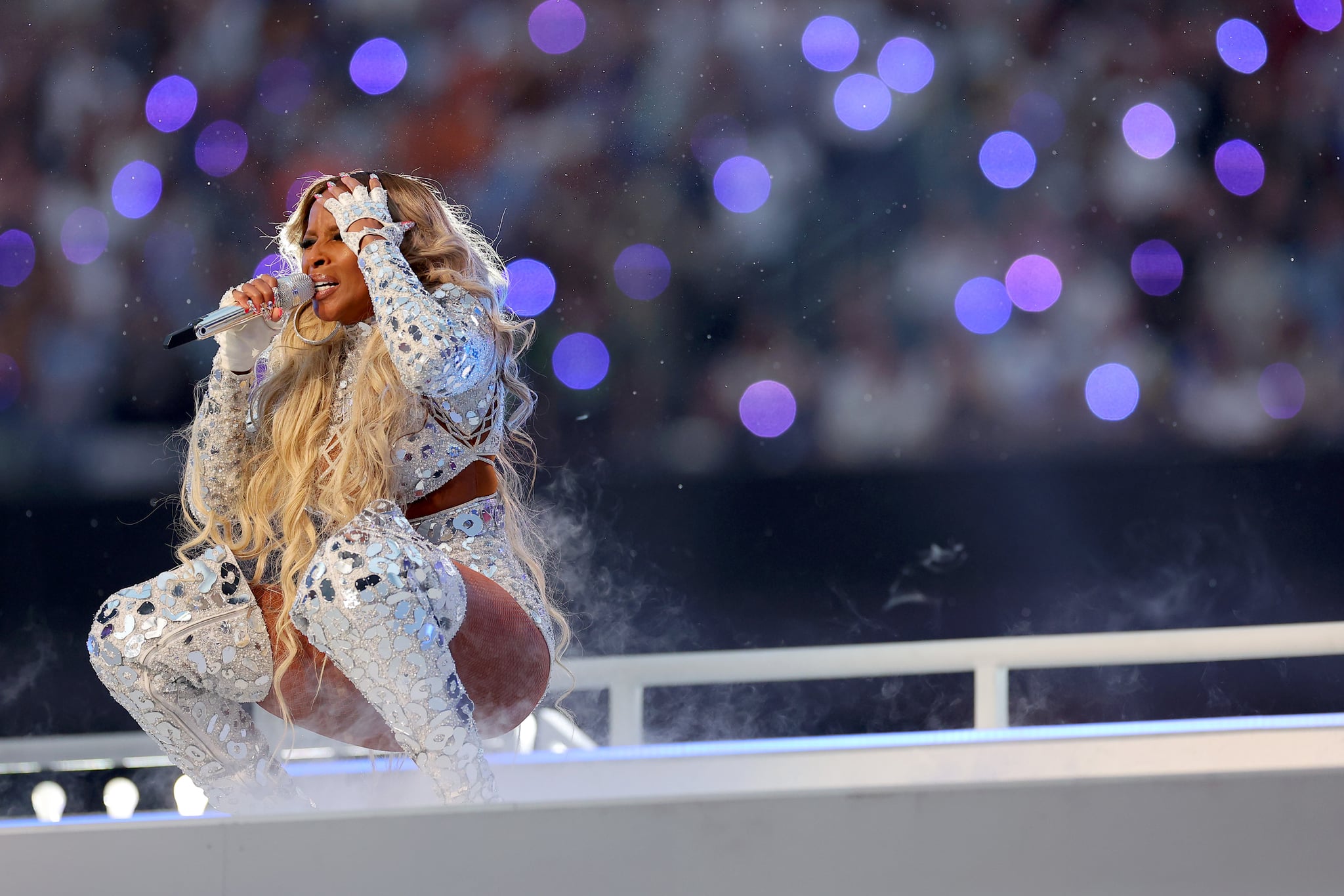 See Mary J. Blige Shine in Custom Dundas at the Super Bowl