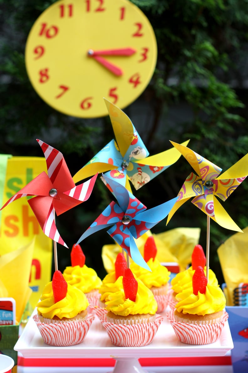 Dr. Seuss Birthday Cupcakes