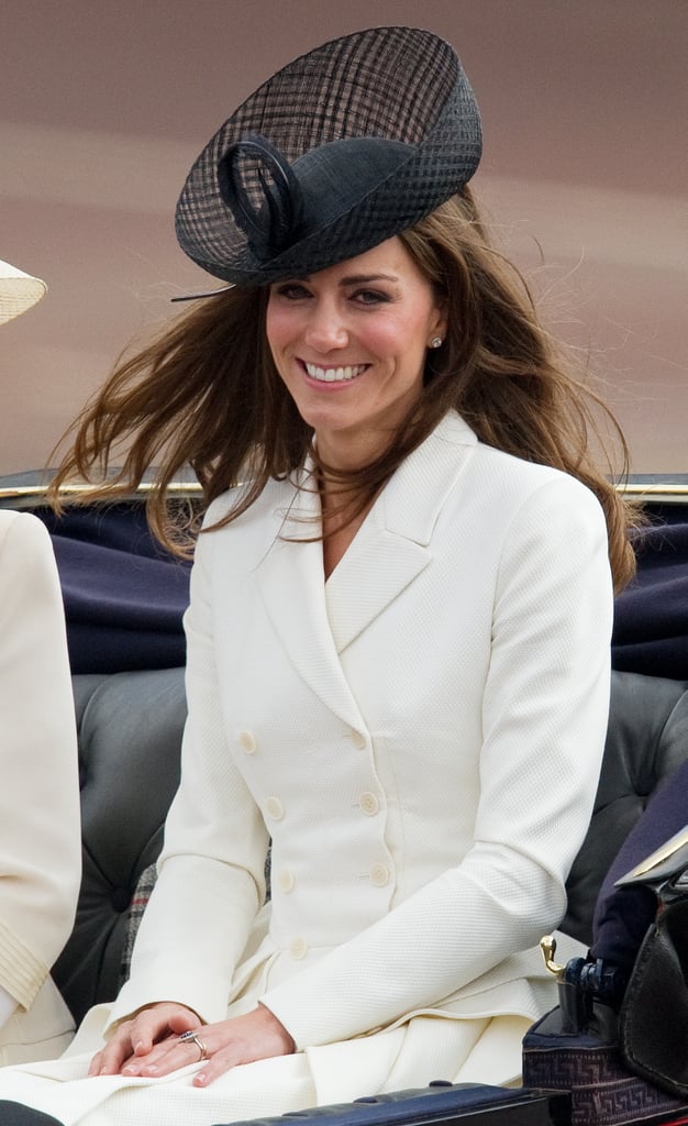 Kate Middleton's black mesh hat was ultrachic at the 2011 Trooping the Color.