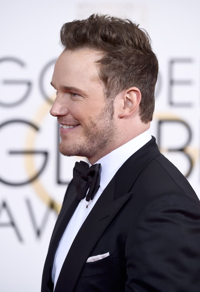 Chris Pratt and Anna Faris at the Golden Globes 2015
