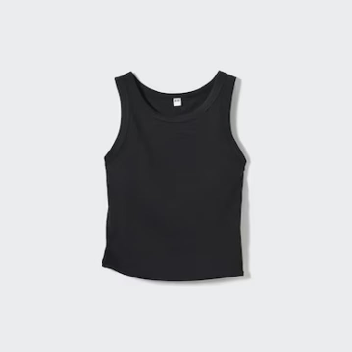 Uniqlo Ribbed Cropped Sleeveless Bra Top