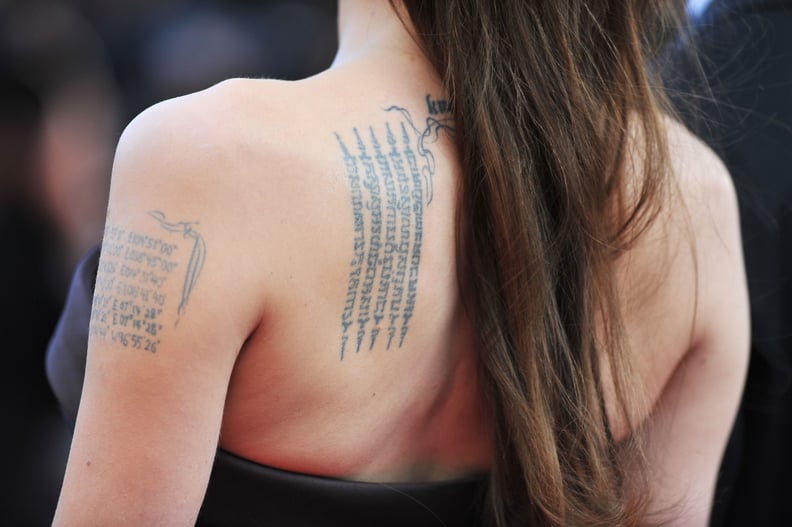 Angelina Jolie's Buddhist Pali Incantation Tattoo