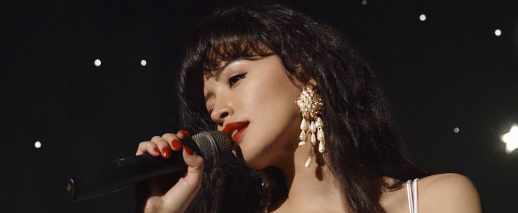 Christian Serratos Wearing White Bustier in Netflix's Selena
