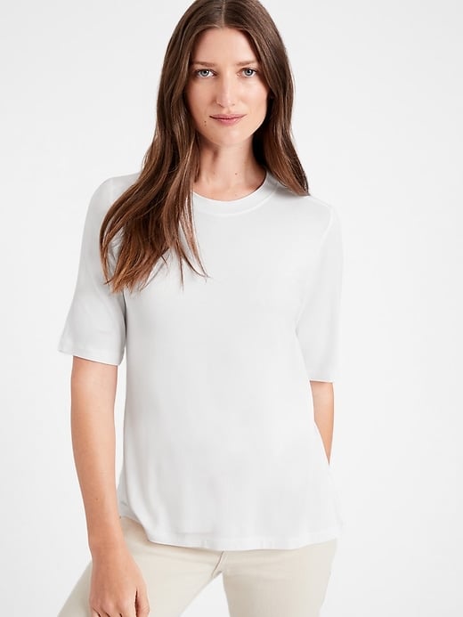 Banana Republic Threadsoft Elbow-Sleeve T-Shirt