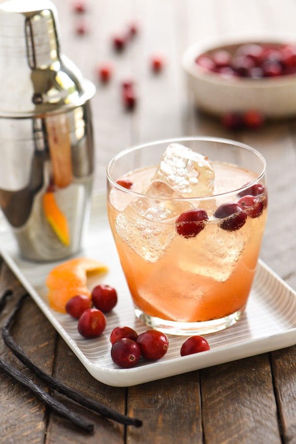 Cranberry Vanilla Gin Spritzer