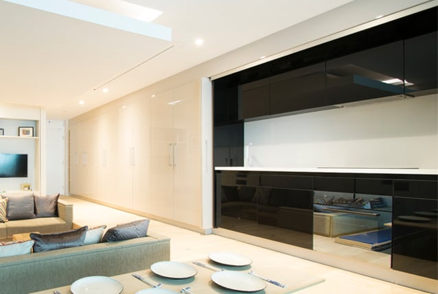 The cabinet design is sleek and user-friendly.