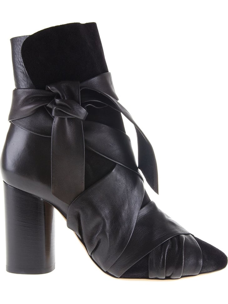 strappy leather boots