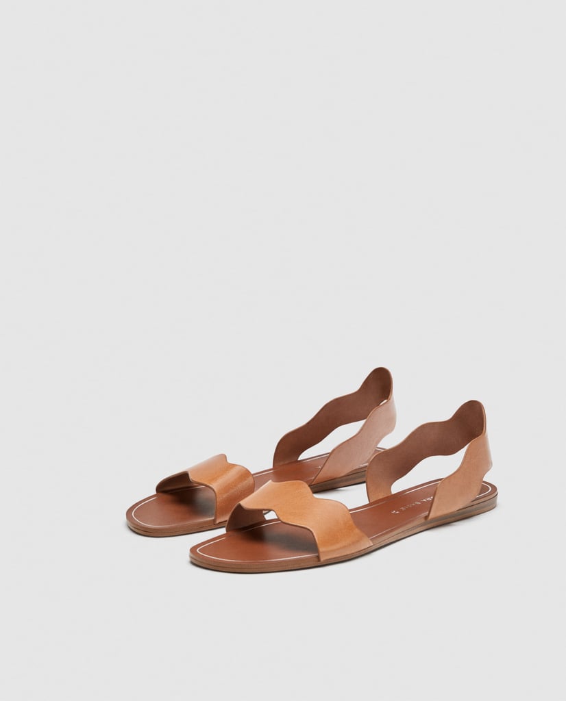 Zara Scalloped Strap Sandals