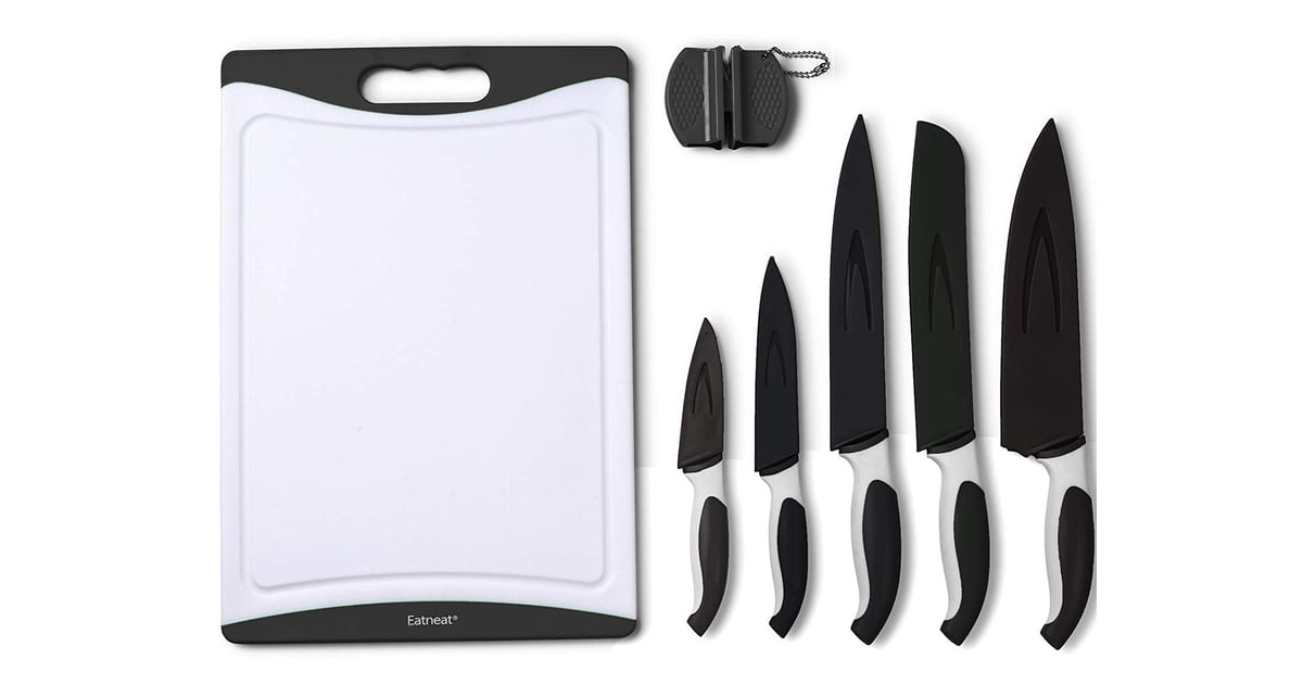EatNeat 12Piece Black Sharp Knife Set Best Kitchen Knives on Amazon