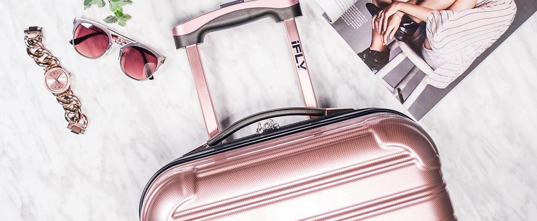 iFly Rose Gold Suitcase | PS Smart Living