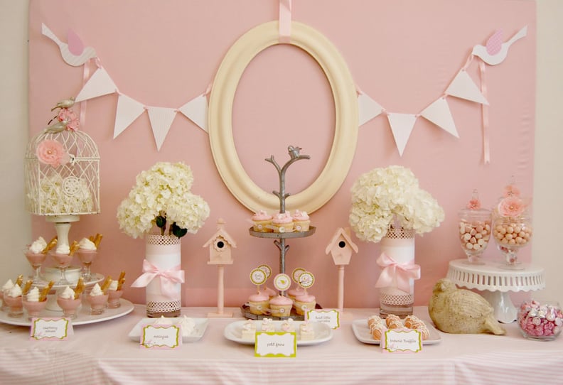 Girl baby shower cheap treat table