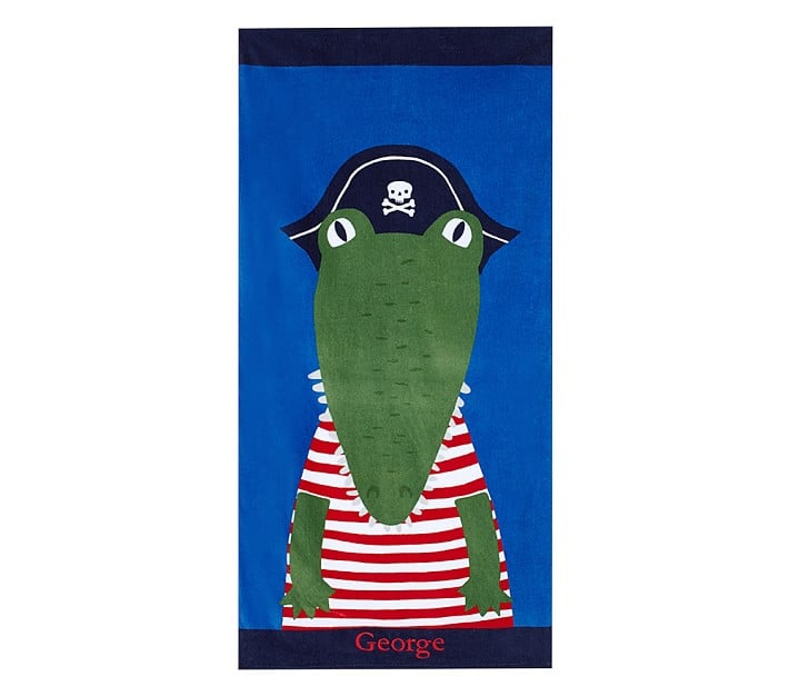 Personalized Alligator Beach Towel