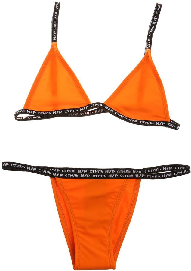 Heron Preston Logo Detail Triangle Bikini Set