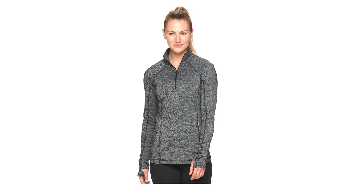 Tek Gear SpaceDye QuarterZip Workout Jacket Best Workout Clothes at