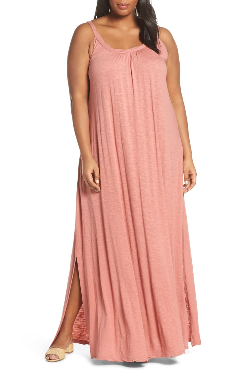 Caslon Twist Neck Maxi Dress