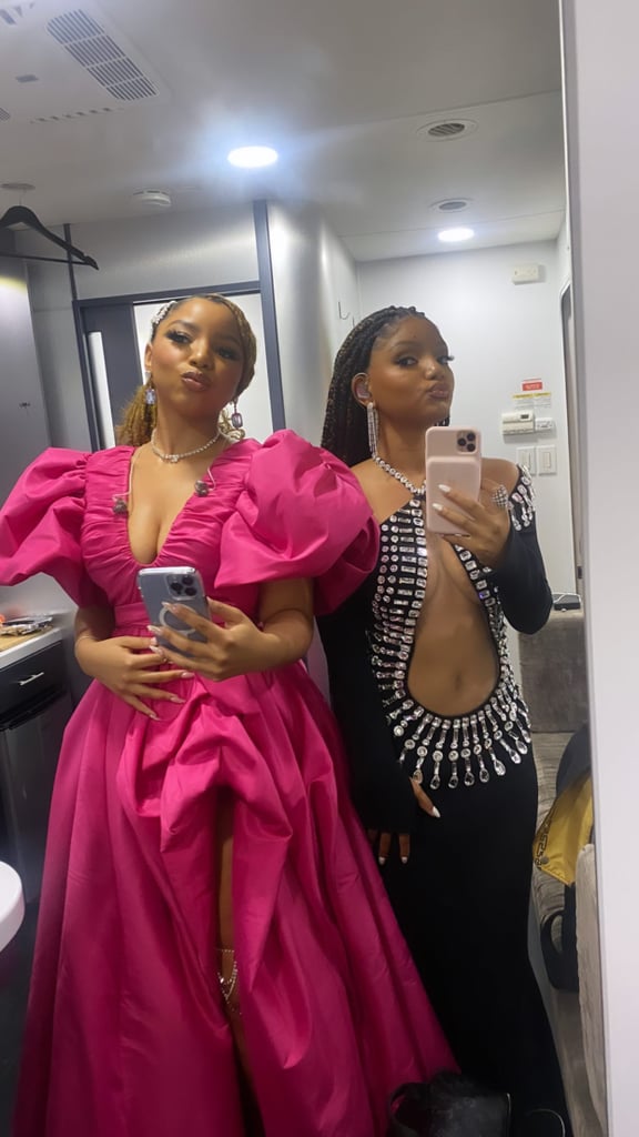 Chloe and Halle Bailey at the Wearable Art Gala