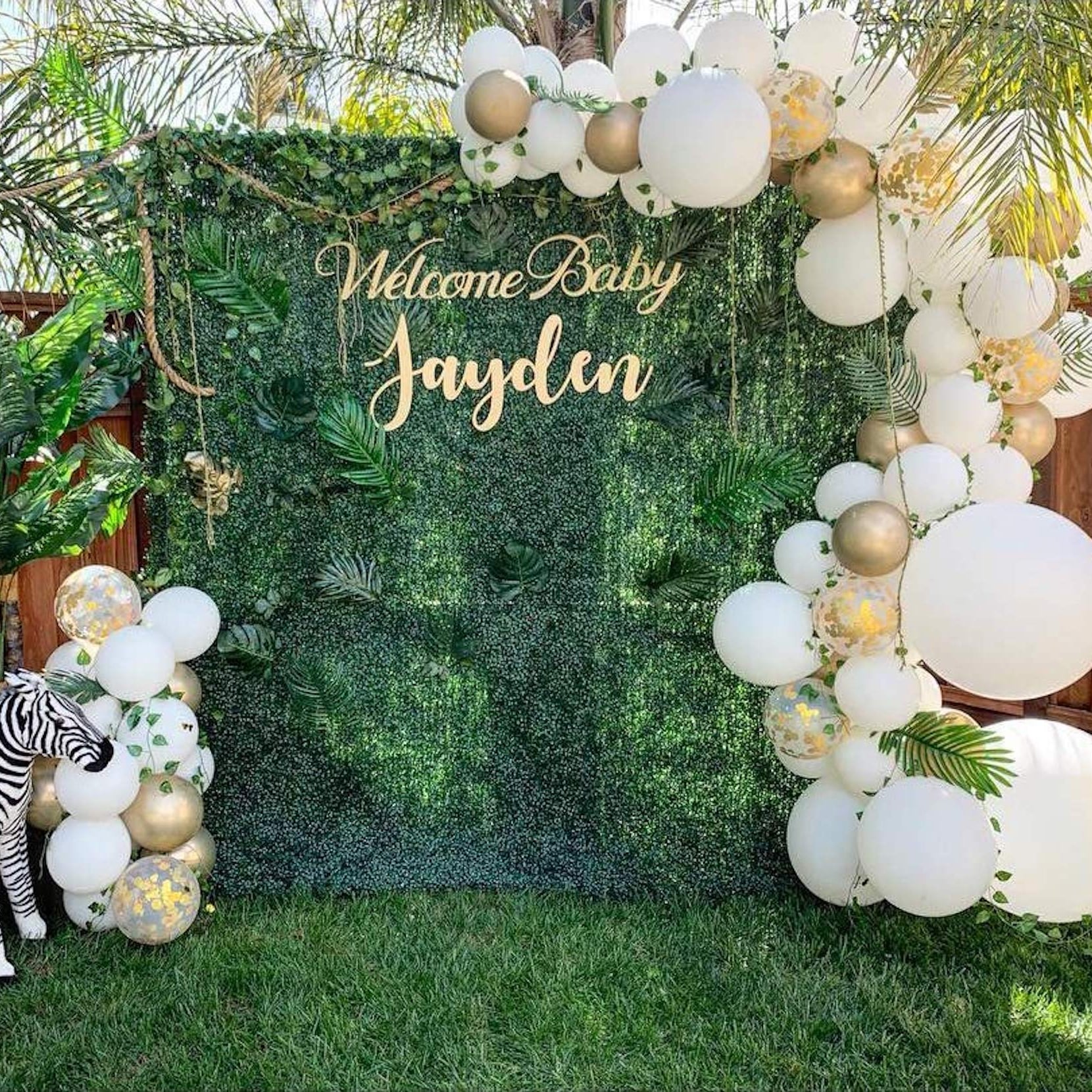 greenery baby shower decorations