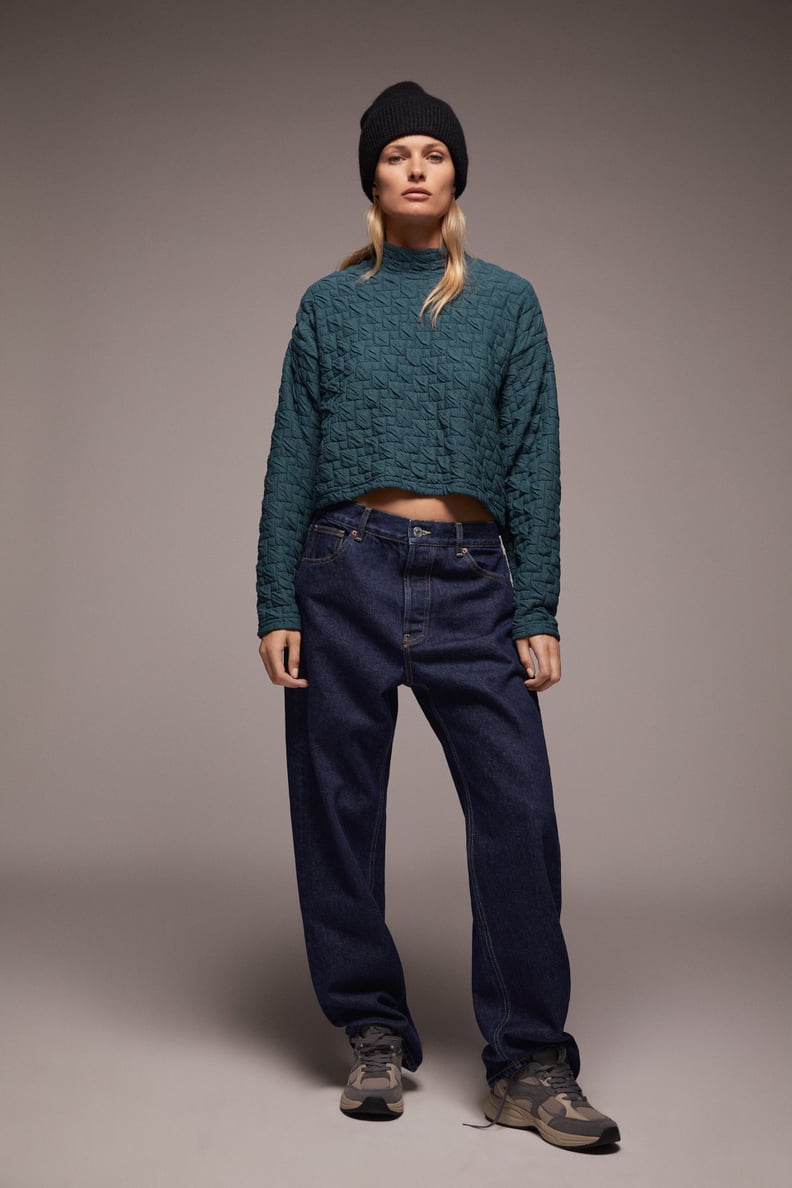 Zara Textured Sweatshirt