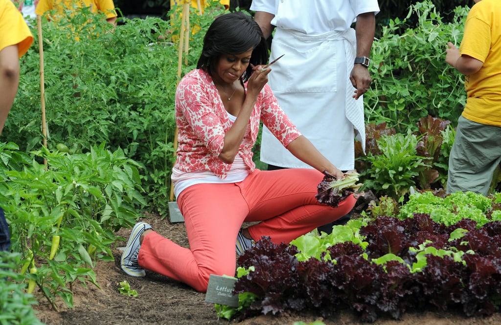 Gardening in style back in 2009.