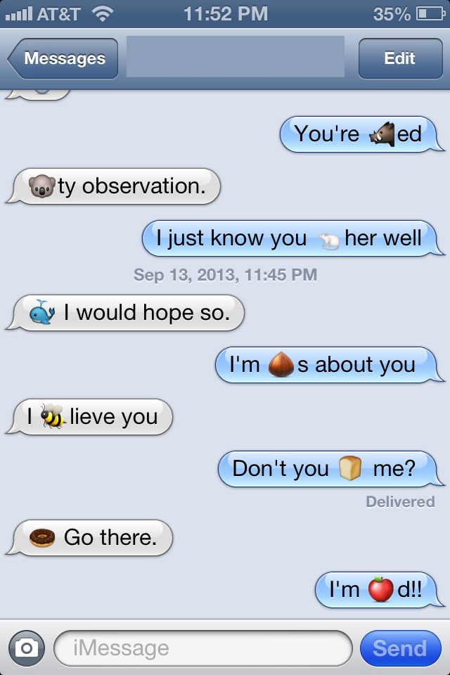 dirty emoji conversations