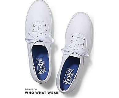 white Champion Keds