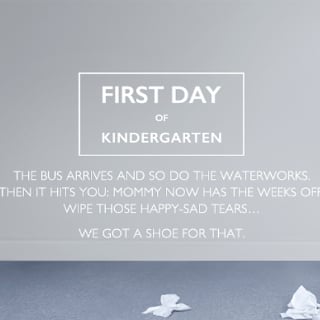 Nine West Ad Campaign About First Day of Kindergarten